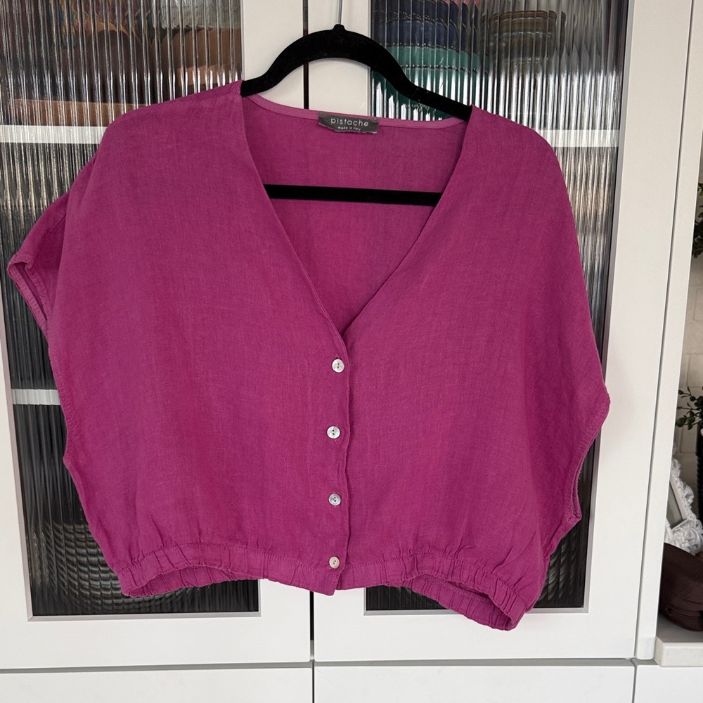 Pistache made in Italy 100% linen